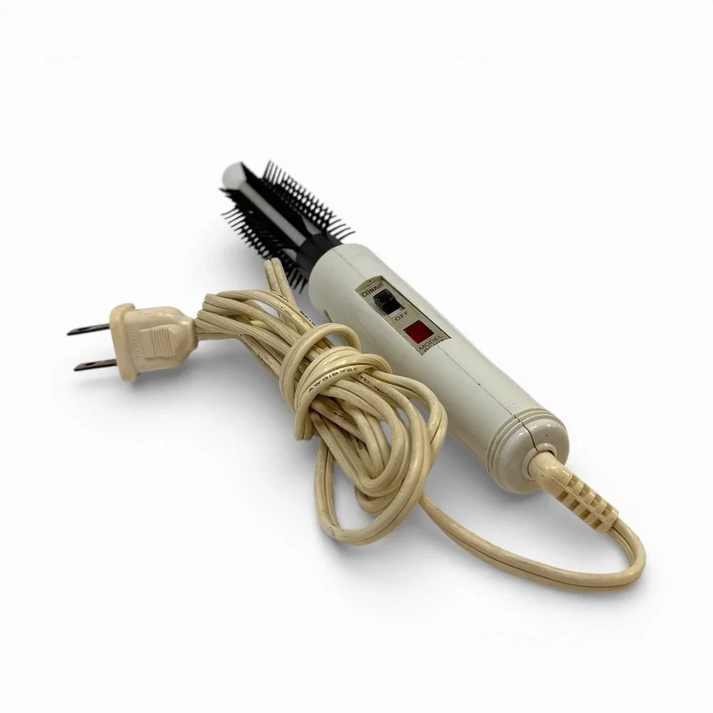 White Electric Hot Air Styling Brush for Women
